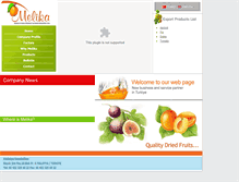 Tablet Screenshot of melikafood.com